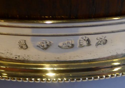 fig 1. Unusual Antique Oak & Silver Plated Biscuit Box by Thomas Hardwood & Sons c.1880