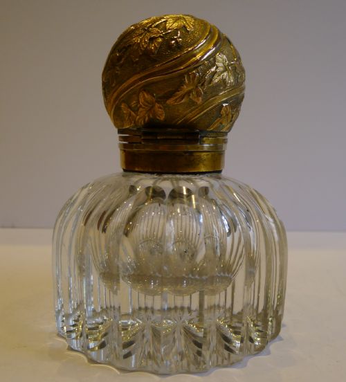 Mammoth Antique English Partners Desk Inkwell by Betjemann's C.1880