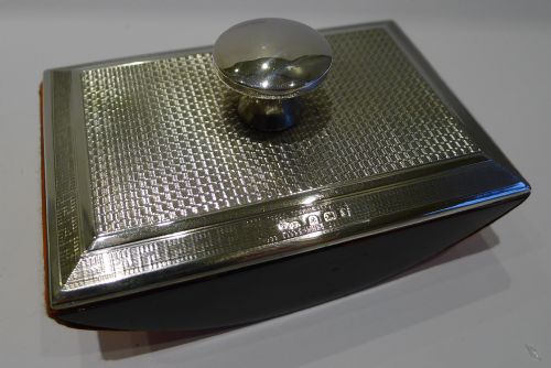 Smart English Sterling Silver Rocking Blotter - 1923