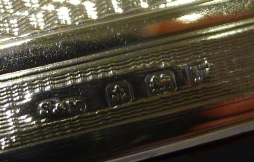 fig 1. Smart English Sterling Silver Rocking Blotter - 1923