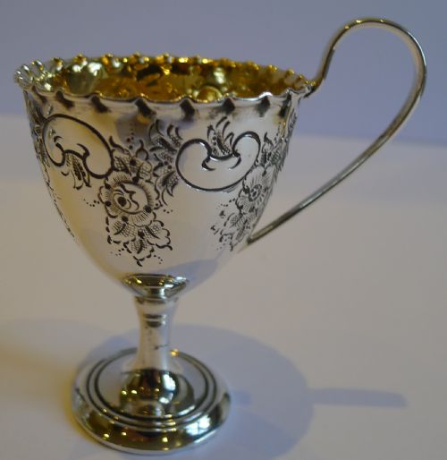 fig 1. Magnificent Antique English Silver Plated Egg Cruet by Walker & Hall c.1900