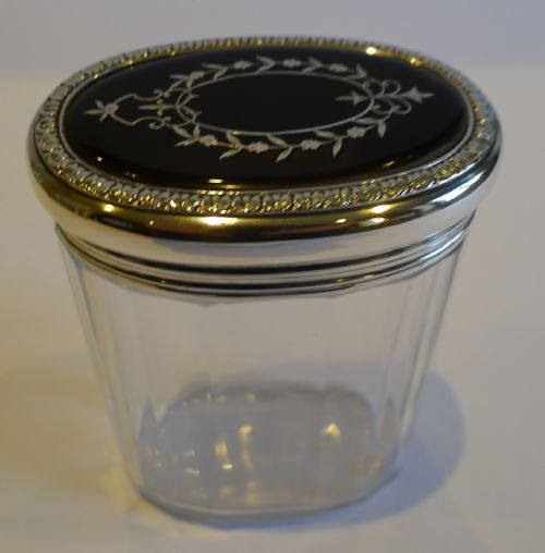 Sterling Silver & Tortoiseshell Lidded Jar - 1906