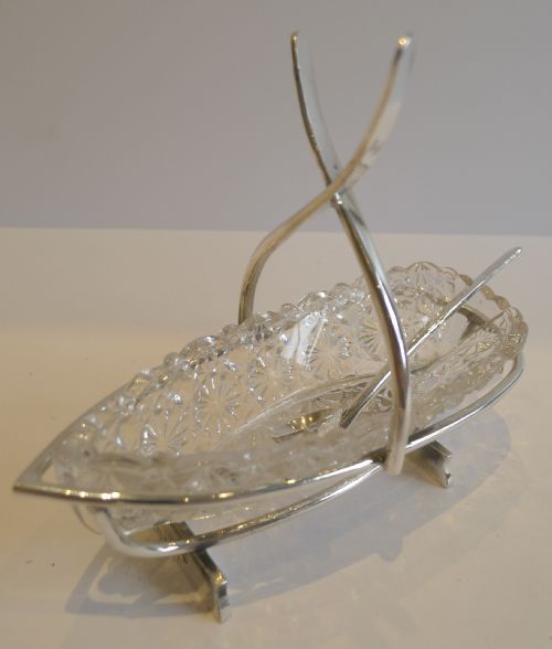 Antique English Novelty Open Salt by William Briggs & Co. C.1900 - Boat