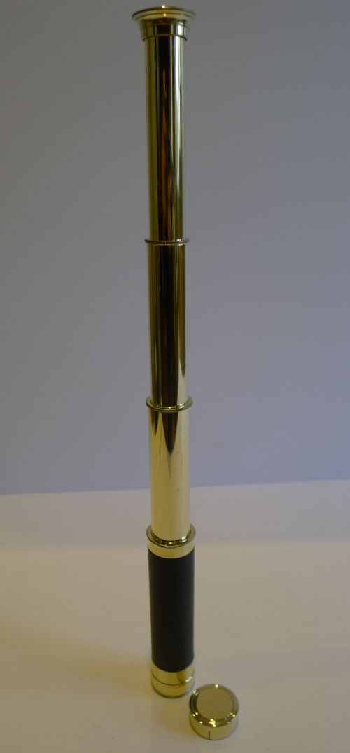 Antique English Pocket Three Drawer Telescope C.1880