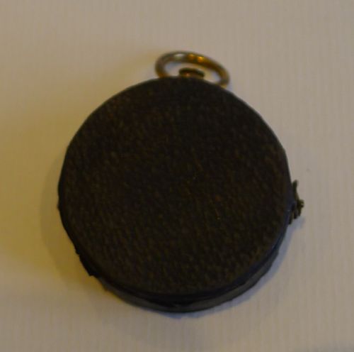 fig 1. Antique English Compass in Case With White Enamel Dial; Georgian c.1820