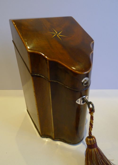 fig 1. Rare George III Sheraton period Spoon Box c.1780
