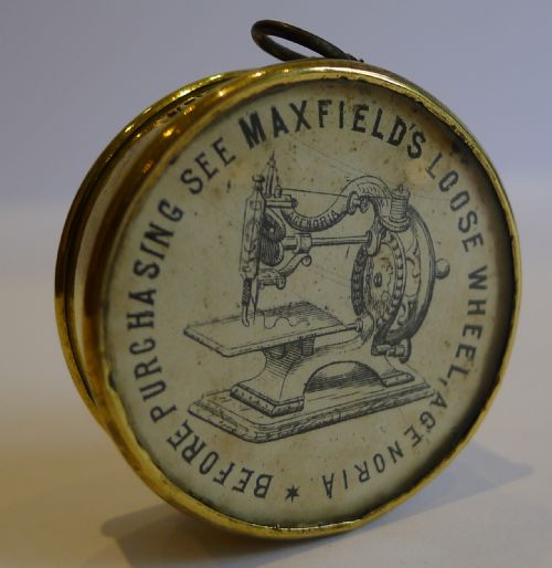 Antique English Advertising Sewing Tape Measure - Reg. 1874