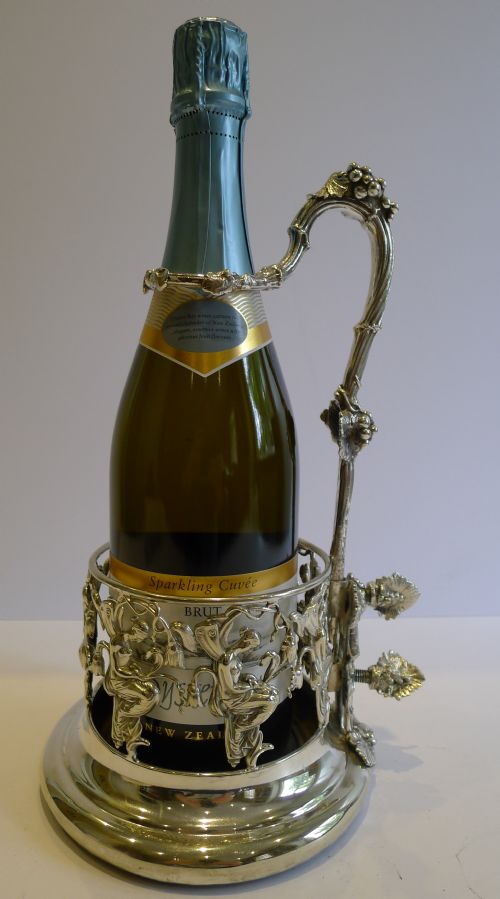 Fabulous Antique English Figural Art Nouveau Wine Sever or Coaster C.1890 / 1900