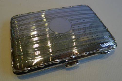 Antique English Sterling Silver Wallet / Card Case / Aide Memoir - 1911