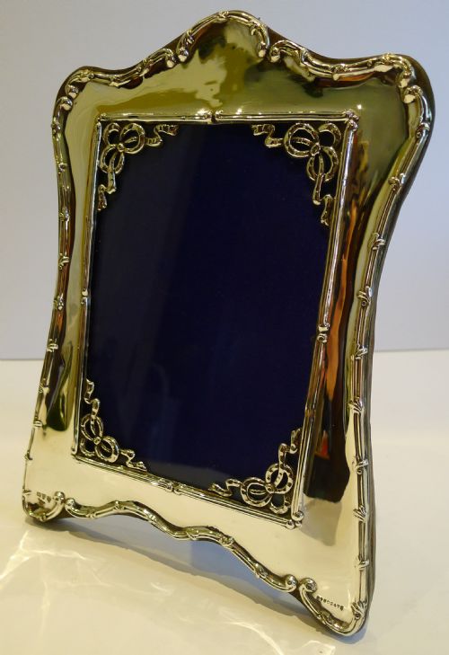 fig 1. Antique English Sterling Silver Photograph Frame - Chester 1906