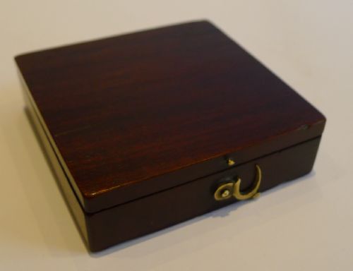 fig 1. Large English Georgian Pocket Compass c.1800 In Mahogany Case