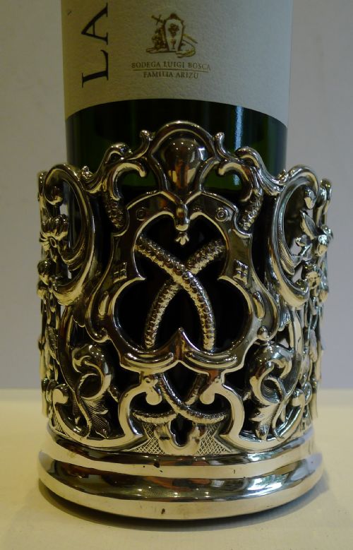Antique English Bottle Holder / Wine Coaster C.1890