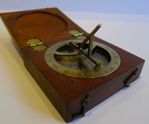 Rare English Georgian Sundial Compass C.1800 / 1820