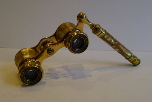 Antique Opera Glasses - Mother of Pearl C.1900, Signed, Iris, Paris