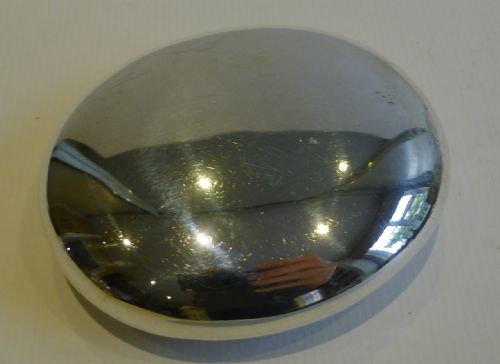 fig 1. Antique English Sterling Silver Tobacco Box - Birmingham 1918