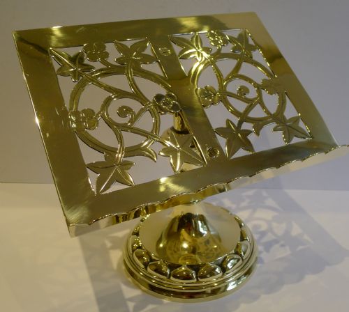 Large Antique English Brass Lectern / Book Stand C.1880