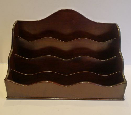 Large Antique English Letter or Stationery Holder / Rack C.1900