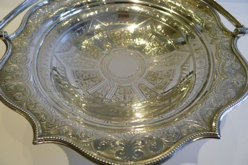 fig 1. Antique English Silver Plated Basket by Briddon Brothers c.1880