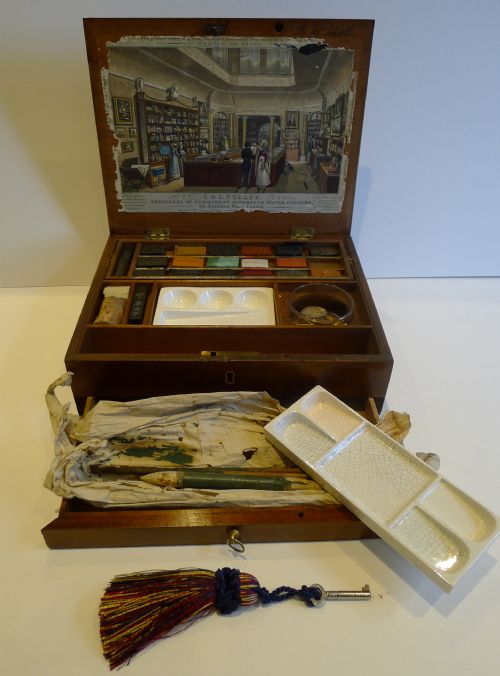 Antique English Artist / Watercolour Box by S & J Fuller C.1830