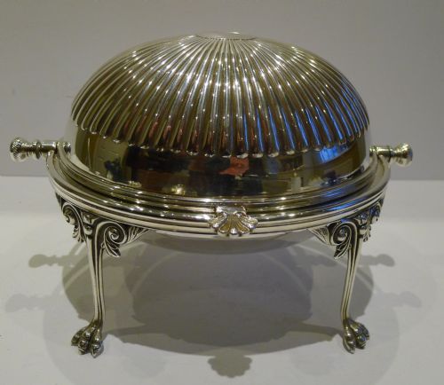 Elegant Antique English Revolving Butter Dish by Garrard & Co. C.1890