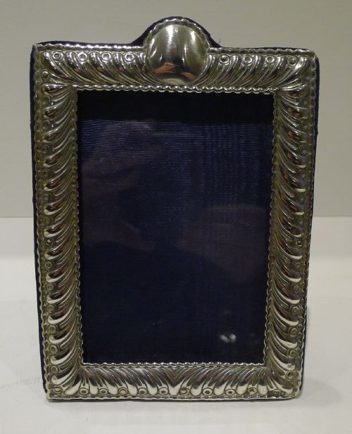 fig 1. Smart Antique English Sterling Silver Photograph Frame by William Comyns - 1904