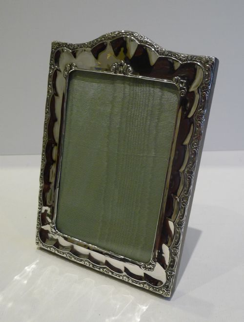 fig 1. Stunning Highly Decorative English Sterling Silver Photograph Frame - 1930