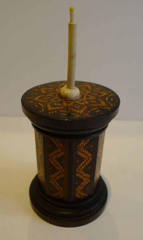 Antique English Tunbridge Ware Go to Bed C.1870