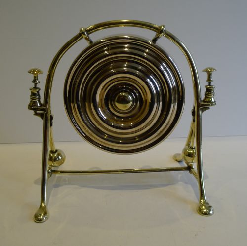 fig 1. Magnificent Large Antique English Counter or Desk Bell - Gong From, c.1880