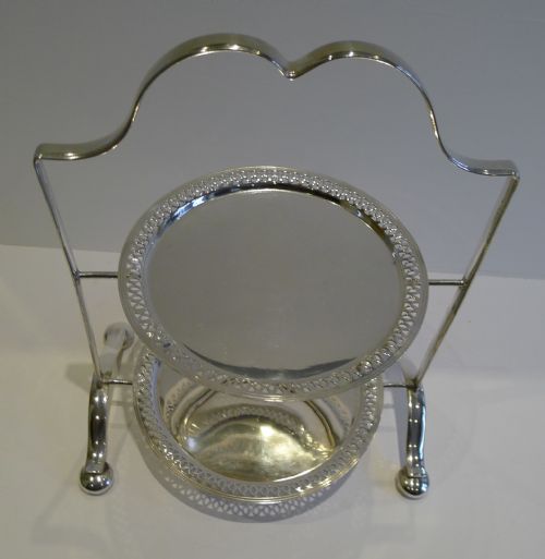 fig 1. Antique English Silver Plated Cake Stand c.1900
