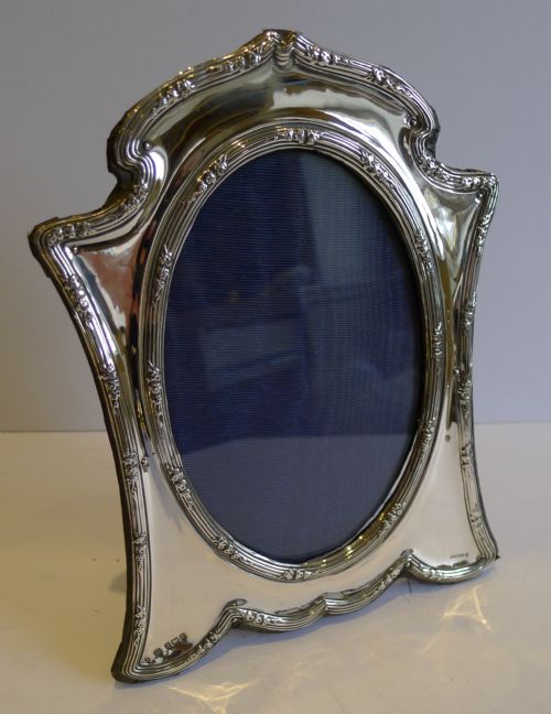 Antique English Art Nouveau Sterling Silver Photograph Frame - 1906
