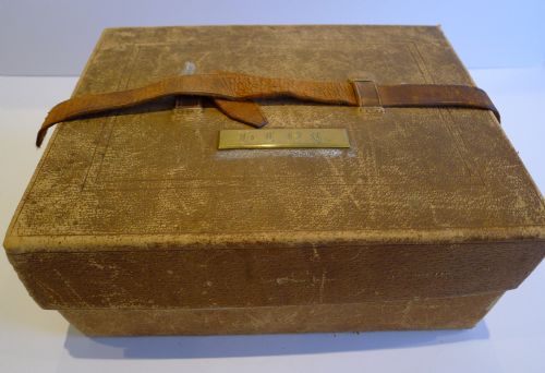 fig 1. Pristine Museum Quality Antique Scottish Leather Writing Box c.1860