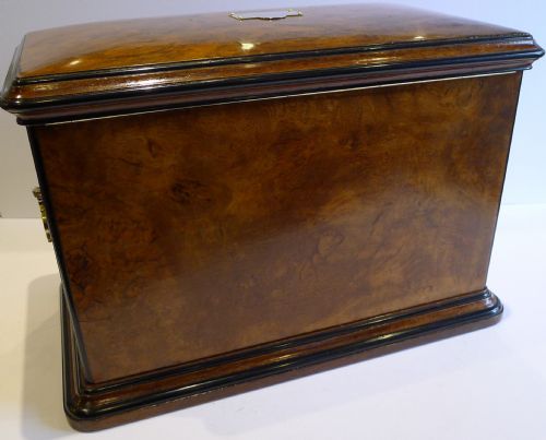 fig 5. Large Antique English Panelled & Domed Stationery Cabinet c.1900
