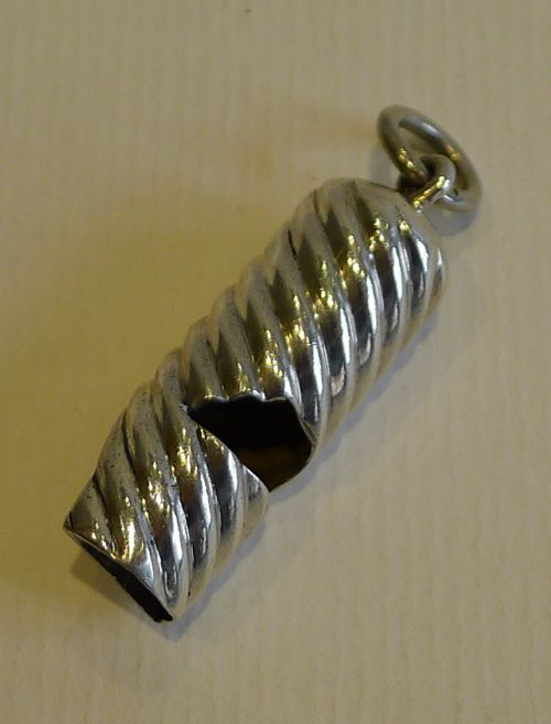 Antique ~English Sterling Silver Whistle by Sampson Mordan - 1898