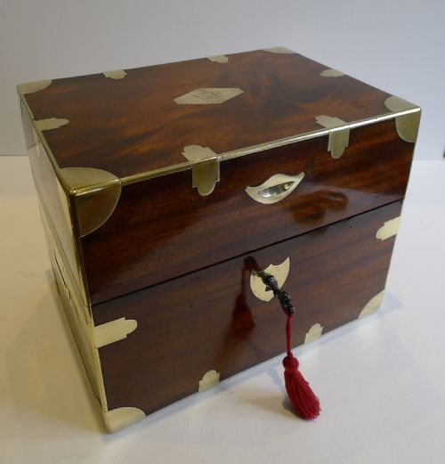fig 1. Museum Quality Antique French Military Style Decanter Box c.1810