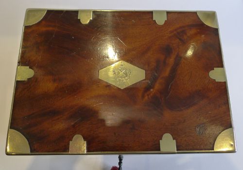 fig 2. Museum Quality Antique French Military Style Decanter Box c.1810