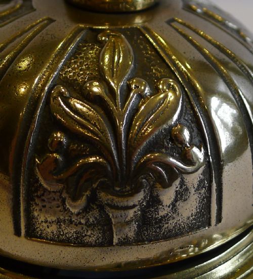 fig 1. Antique English Brass Counter Bell - Dated 28th February 1883