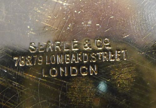 GRAND ANTIQUE ENGLISH STERLING SILVER INKWELL LONDON 1899 - ADDITIONAL PHOTO 11