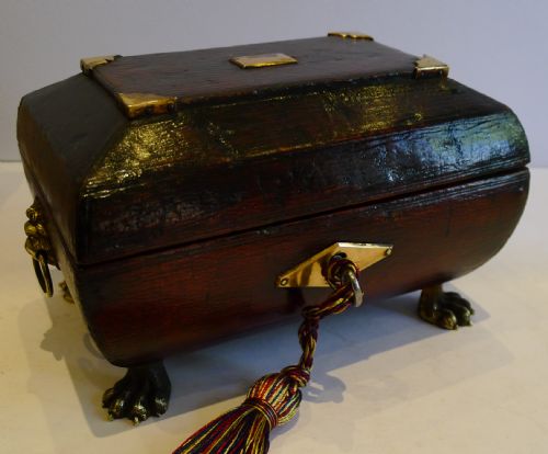 English Regency Leather Jewellery Box C.1820