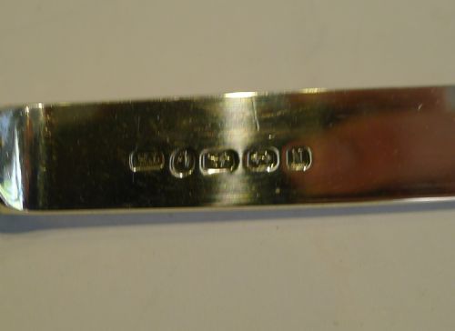 fig 1. English Sterling Silver & Pink Guilloche Enamel Letter Opener