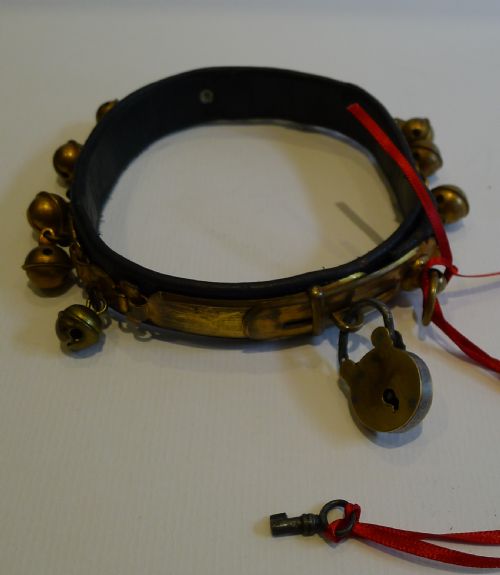 Wonderful Antique English Gilded Dog Collar C.1850