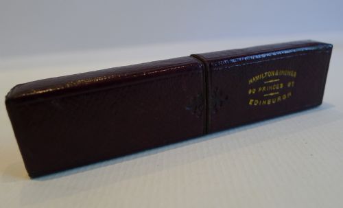 fig 1. Antique Carved Mother of Pearl Fruit Knife - Scottish Retailer - 1869