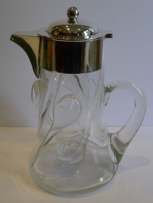 Magnificent Antique Art Nouveau Lemonade Jug or Pitcher by John Grinsell C.1900