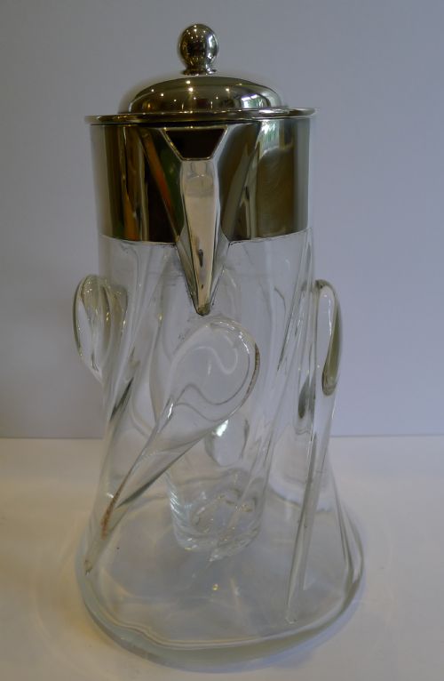 fig 1. Magnificent Antique Art Nouveau Lemonade Jug or Pitcher by John Grinsell c.1900