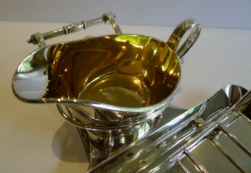 fig 1. Antique English Silver Plated Asparagus Serving Dish c.1890 by Mappin & Webb