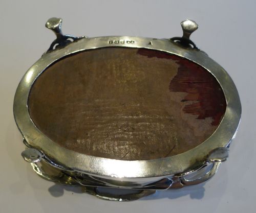 fig 1. Pretty Antique English Sterling Silver Jewellery Box - 1906