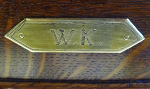 fig 4. Antique English Oak Country House Post of Letter Box c.1890