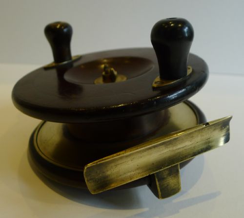 Excellent Antique English Patent "Sun" Centrepin Nottingham Fishing Reel C.1910/1920