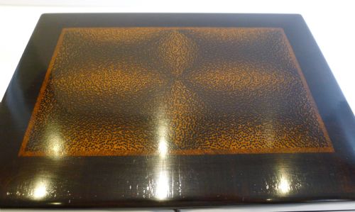 fig 1. Rare & Exotic Antique French Burr Palm & Ceylon Ebony Table Box c.1880