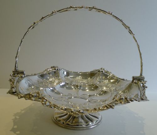 Top Quality Victorian Fruit Basket by George Bowen & Sons, C.1880