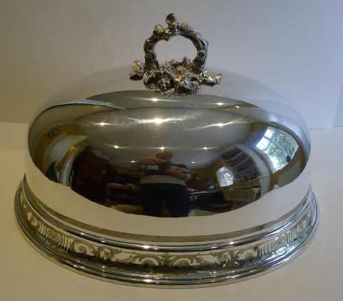 fig 1. Magnificent Antique English Set Four Graduated Food or Meat Covers c.1880